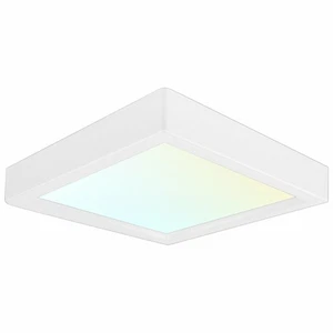Luxrite 4 Inch Square LED Flush Mount 10W 3 Color Selectable Dimmable - Picture 1 of 7