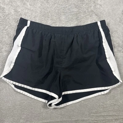 Pantalones cortos de running Champion para mujer con forro negros con rayas blancas talla XL Foto 1 de 4