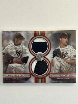 Parche de 2 colores Topps Tribute Dual Relic 2024 Roger Clemens/Garrit Cole 9/10 Foto 1 de 2