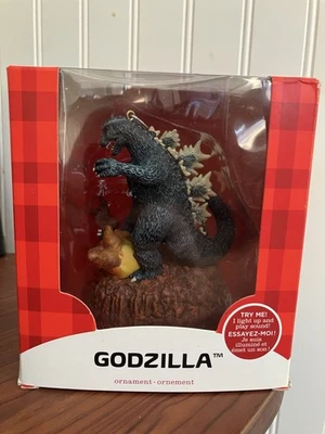 2015 Carlton American Greetings Godzilla Light & Sound Ornament! - Image 1 of 4