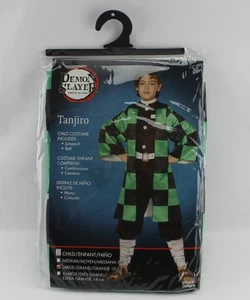 Demon Slayer Tanjiro Kids Large 10 -12 Halloween Costume - Picture 1 of 2