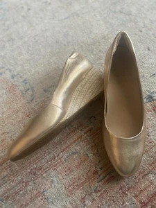 Nuevos zapatos de cuña dorados para mujer AEBO wo box - Imagen 1 de 11
