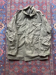 Vintage 70s M-65 US Military Field Jacket Winfield MFG Co Med Long NATO Zip Up - Bild 1 von 10