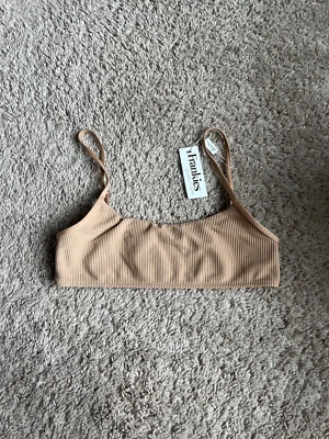Frankies Bikinis Women's Boots Ribbed Top in Sand Size MEDIUM NEW - Изображение 1 из 4