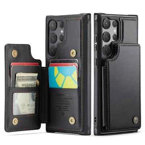 For Samsung Galaxy S25 S25+ S25 Ultra Wallet Case with Card Holder for Women Men - Picture 1 of 15