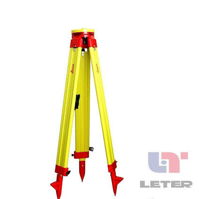 New Heavy  Wooden Tripod For Survey Instrument Total Station Level • 120£