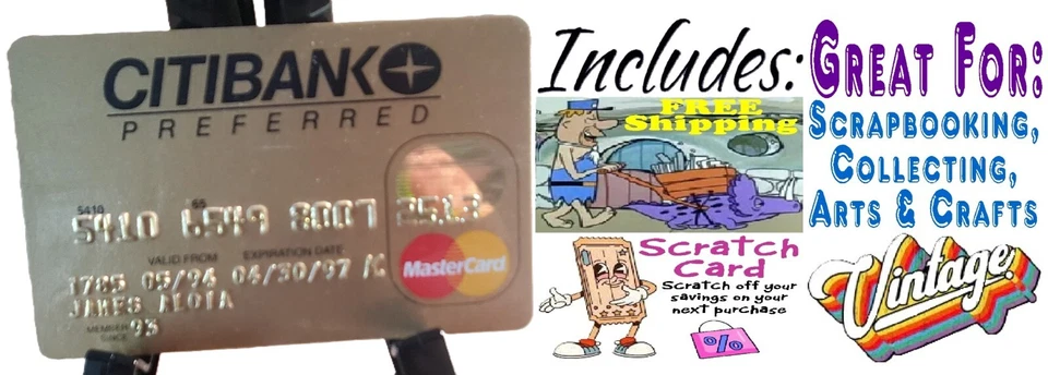 🆕Citibank Preferred gold Mastercard 04/94 EXPIRED-Vintage-🆓gift🎁-great price - Image 1 of 4