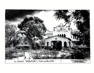 RPPC Postcard Mexico • Hotel Peñafiel Tehuacan • B/W Chrome Divided Unposted - Picture 1 of 2