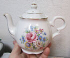 vintage ceramic Tea Pot w lid, Beautiful floral design, no makers marks, 5.5 x 7