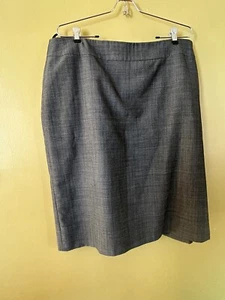 Kasper Skirt Womens Size 16 Gray Pencil Knee Length Lined Career Basics - Picture 1 of 7