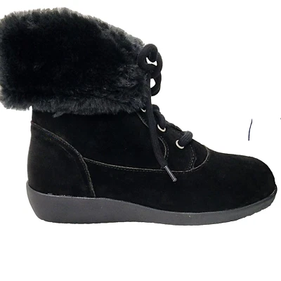 Style & Co Aubreyy Mujer Clima Frío Invierno Bota Cuero Negro EE. UU. Talla 9 M Foto 1 de 4