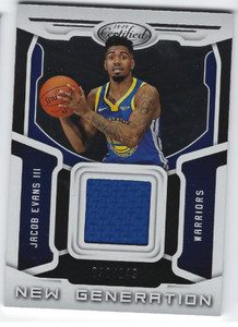JACOB EVANS III 2018-19 PANINI CERTIFIED NEW GENERATION ROOKIE JERSEY /149