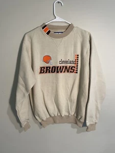 Sudadera de Colección Logo Atlética M Cleveland Browns Para Hombres Cuello Redondo Años 90 NFL - Imagen 1 de 10