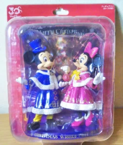 Figura de Navidad de Disneyland Mickey & Minnie Mouse muñeca Tokio Japón - Imagen 1 de 1