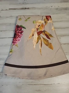 Williams Sonoma Harvest Bloom Cotton Tablecloth 70" Round Fall Thanksgiving - Picture 1 of 3