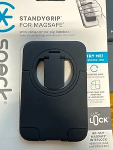 Speck - ClickLock StandyGrip for Magsafe iPhone 16/15/14/13/12 - Black - Picture 1 of 9
