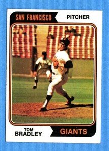 1974 Topps #455 Tom Bradley VGEX+ Giants