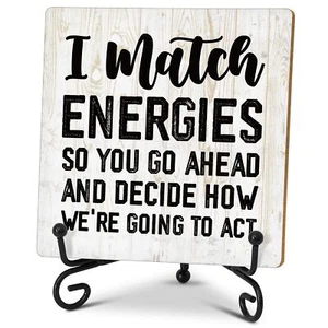 Coworker Gifts for Women Men Inspirational Home Office Desk Decor Wood Plaque... - Picture 1 of 5