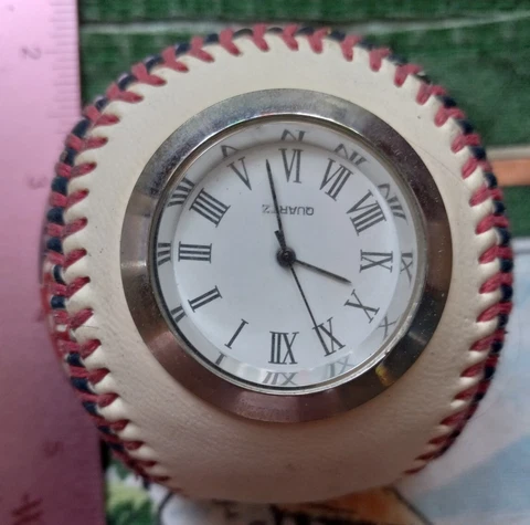 Boston Red Sox Baseball Clock  2005 Authentic MLB  Rawlings Cover