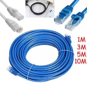 CAT6 RJ45 Ethernet Netzwerk Kabel 3m 5m 10m LAN Internet Datenkabel Patchkabel - Afbeelding 1 van 12