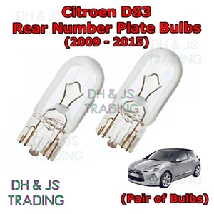 For Citroen DS3 Rear Number Plate Bulbs Reg Plate Bulb Light Hatchback (09-15) - Picture 1 of 1