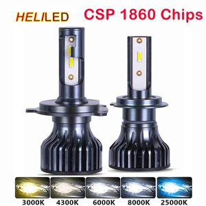 Car Headlight 18000LM 80W CSP H4 LED H7 H1 H3 H8 H11 9005 HB3 9006 HB4 880 - Picture 1 of 11