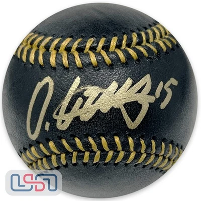 Oneil Cruz Pittsburgh Pirates Signed Black Rawlings Major League Baseball JSA - Image 1 of 4