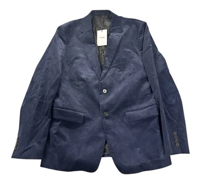 NEW Theory Morton Mens Stretch Corduroy Blazer Men's Blue Size 44R $565 NWT - Image 1 of 3
