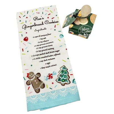 Juego de toallas de cocina receta galletas de jengibre The Pioneer Woman más estampillas de galletas Foto 1 de 4