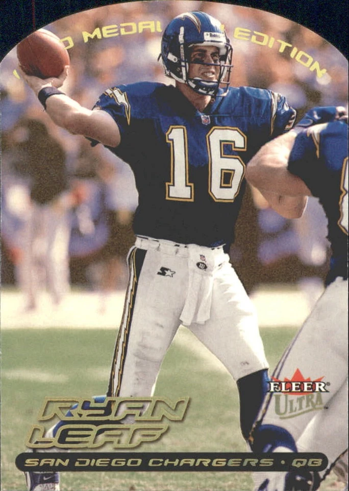 2000 Ultra Gold Medallion #31 Ryan Leaf - FB - Image 1 of 2