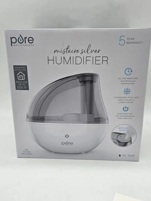 Pure Enrichment Mistaire Silver Ultrasonic Cool Mist Humidifier, 1.5L Tank - Image 1 of 4