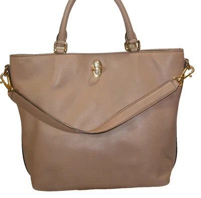 Dolce&Gabbana Lt Mocha Brown Exquisite Soft Leather Tote Shoulder Bag Near MINT! - Image 1 of 4
