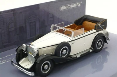 Minichamps 436039407 1/43 Maybach Zeppelin 1932 Bianco / Nero Modello Auto - Immagine 1 di 4