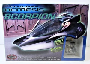Polar Lights Star Trek Nemesis Scorpion kit 4203 w Picard & Data ~ SEALED ~ NOS - Picture 1 of 2