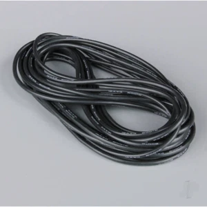 Radient Silicone Wire, 12AWG, 680 Strand, 25ft / 7.5m Black (on a roll) - Picture 1 of 1