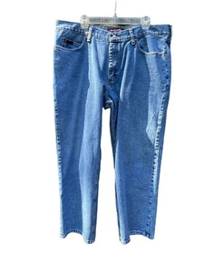 Lee Jeans Relaxed Fit Straight Leg Mens 40 X 29 Med Blue Denim - Picture 1 of 4