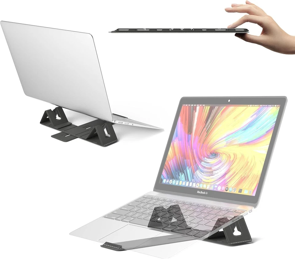 MAGNETIC ADJUSTABLE TRAVEL LAPTOP STAND FOR DIGITAL NOMADS & BUSINESS TRAVELERS - Image 1 of 4