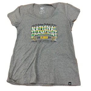 47 Brand LSU National Champions Womens T Shirt Size Large New NWT A209 - Picture 1 of 4