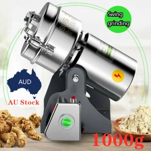 1000g Electric Household Cereal Flour Powder Grinding Herb Grain Mill Grinder - Picture 1 of 11