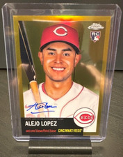 2022 ALEJO LÓPEZ /50 ON-CARD AUTO HOLO (GOLD) REFRACTOR RC SSP | CHROME PLATINUM