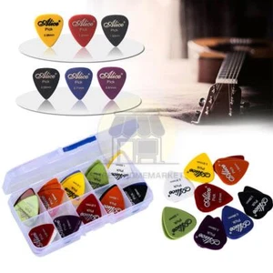 100 x Guitar Picks Acoustic Electric Plectrums 0.58/0.71/0.81/0.96/1.2/1.5 W Box - Picture 1 of 9