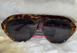 Foster Grant Damen Schildpatt Kunststoff Schild-Stil Gestell Sonnenbrille - Bild 1 von 4