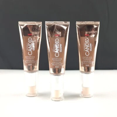 3x Lot Revlon PhotoReady Candid Glow Moisture Glow Foundation #550 Mocha NEW - Image 1 of 4