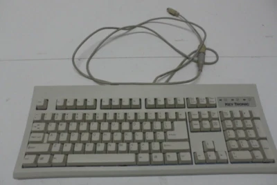 KEY TRONIC E060101D-C- Wired Clicky Mechanical Keyboard, 5 Pin /PS2 CONNECTOR - Image 1 of 4