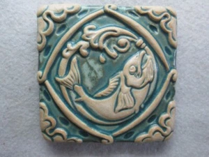 Two Rivers Tile Company, 3 1/2 By 3 1/2 Inch Fish - Picture 1 of 3
