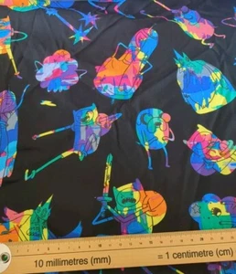 1 Metre Adventure Time Multi Colour Springs Creative 100% Cotton Fabric - Picture 1 of 1