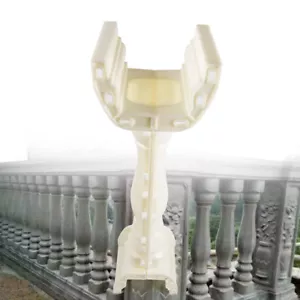 2 Piezas 89cm Balaustradas Molde Ajuste Hormigón Yeso Cemento Plástico Fundición Blanco - Imagen 1 de 17