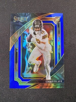 2022 Panini Select Chris Olave Suite Level Blue Prizm 90/99 Rookie RC Saints - Image 1 of 2