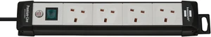 Brennenstuhl Extension Lead - 4 Gang Extension Lead - Made in Germany UK Sockets - Picture 1 of 9