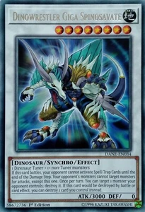 DANE-DE034 DINOWRESTLER GIGA SPINOSAVATE RARE 1.AUFLAGE YuGiOh KARTE - Bild 1 von 1